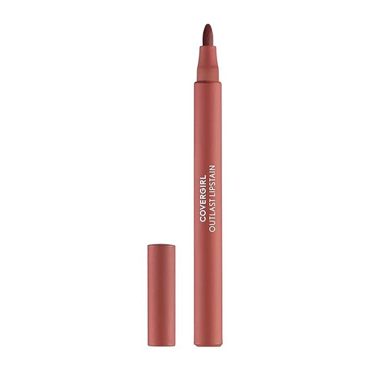 Covergirl Outlast, 65 Natural Blush, Lipstain, Smooth Application, Precise Pen-Like Tip, Transfer-Proof, Satin Stained Fin...