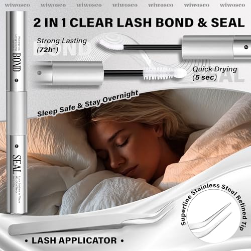 wiwoseo Flaunt Flora Lash Clusters Kit Flaunt Lash Clusters Kit Natural Lash Extension Kit Wispy Short Individual Lashes K...