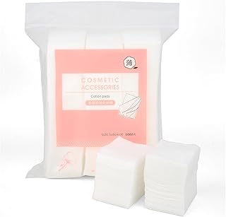 1000PCS Ultra Thin Makeup Remover Cotton Pads Perfect for Face Lips Eyes Nails Polish Makeup Remover Cleansing and Daily S...