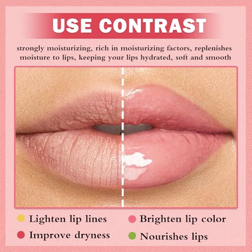 IONSGAKO 3PCS Bee Lip Balm Honey Pot, Honey Strawberry Watermelon Lip Mask Sleeping Honey Lip Mask Overnight Hydrating Pro...