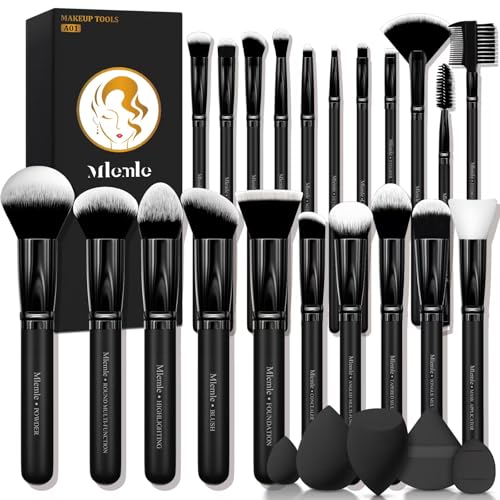 Makeup Brushes Set, Mlemle Professional 26 Pcs Makeup Kit, Include Powder Foundation Concealers Blush Eye shadows Eyebrow ...