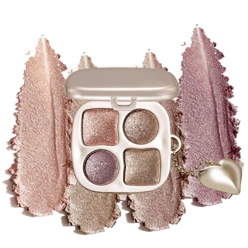 Eyeshadow Palette Multi-Finish , Matte Shimmer Metallic Eye Brightening Palette with Silky Smooth Powder, Fine Shimmer Duo...