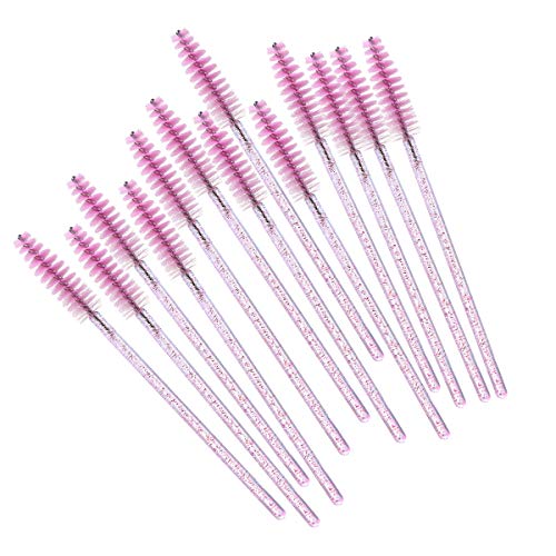 Elisel 100pcs Disposable Mascara Brushes with Container, Mascara Wands Makeup Brushes Applicators Kits for Eyelash Extensi...