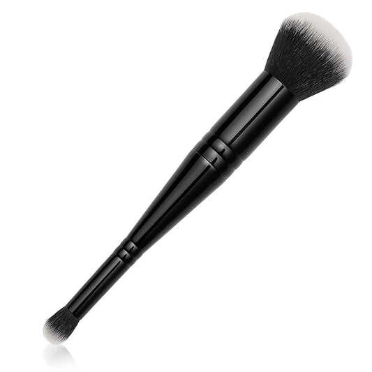 Complexion Duo Brush – Dual-Ended Makeup Brush for Foundation & Concealer, Airbrushed Finish with Vegan & Cruelty-Free Syn...