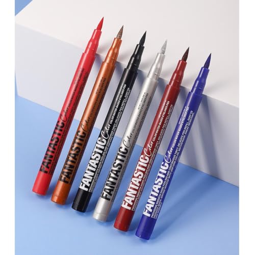 Wavuketu Burgundy Liquid Eyeliner Waterproof Long Lasting Burgundy Eyeliner Pencil Smudge proof Hypoallergenic eyeliner bu...