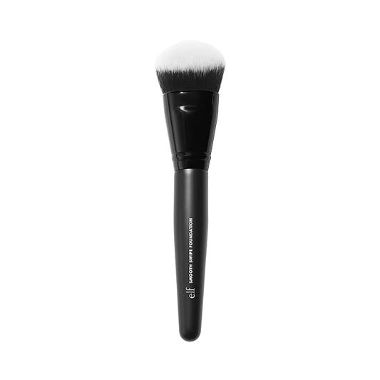 e.l.f. Smooth Swipe Foundation Brush, Face Makeup Brush For A Natural-Looking Finish, For Liquid & Cream Formulas, Vegan &...