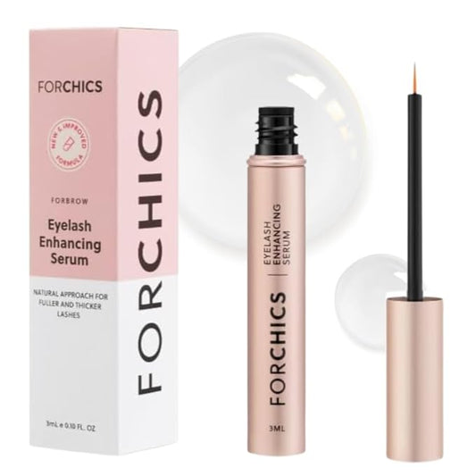 ForChics Eyelash Growth Serum - Prostaglandin-Free Lash Enhancing Serum for Longer, Thicker Lashes and Brows- Natural Form...