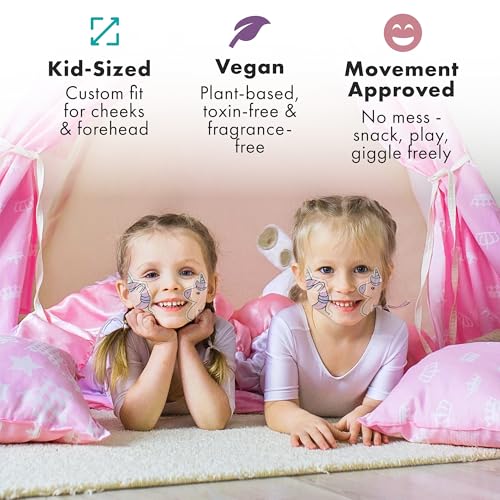 Unicorn Kids Face Masks Skincare Set (20pcs), Organic Vegan & Kid Safe Skin Care Ages 4+, Cute Animal Sheet Masks for Girl...