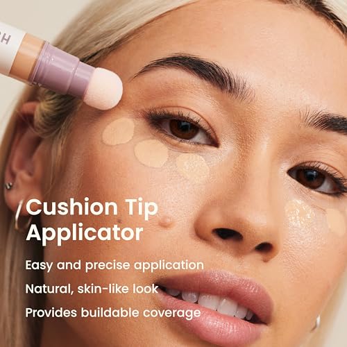 JOAH Perfect Complexion Under Eye Concealer and Hydrating Serum, Korean Makeup for Dark Circles and Puffiness, Peptide Ser...