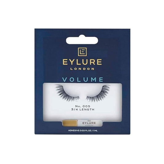 Eylure Volume Accent No. 005 Reusable Eyelashes, Adhesive Included, 1 Pair