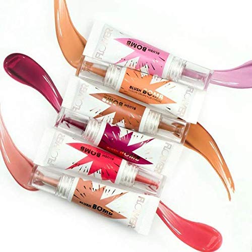 FLOWER Beauty By Drew Barrymore Liquid Blush Makeup Bomb Color Drops -Silky Lightweight Formula + Gel Cream Blush for Chee...
