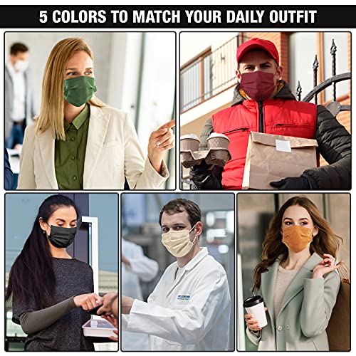 FriCARE Face Masks Disposable for Adults, 4 Ply ASTM Level 3, Allergy Protection, Individually Wrapped, 50 Pack, Assorted ...