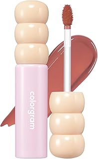 COLORGRAM Fruity Glass Tint 05 Sweet Persimmon | Korean Long Lasting & Waterproof Lip Stain | Glossy Dewy Lip Gloss, Highl...