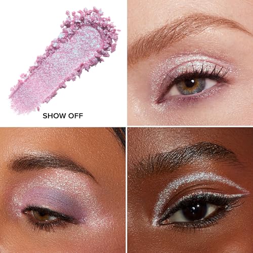 Too Faced Disco Crush High Shine Glitter Multi-Use Eye + Face Sparkle | Creamy, Iridescent, Multichrome Face & Eyeshadow G...