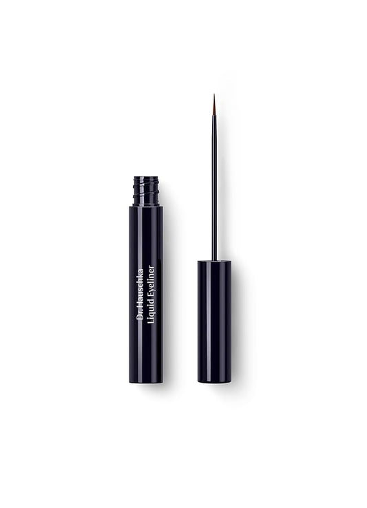 Dr. Hauschka Liquid Eyeliner 01, Black, Natural, Mineral, Winged, Cat-Eye, Water Resistant, Long-lasting, 0.14 fl oz