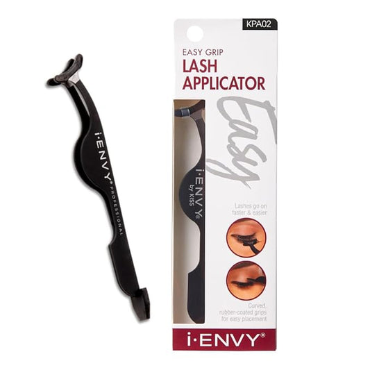 iENVY by Kiss Lash Applicator Tool, DIY Fales Eyelashes Extension Tweezers, Ease of Use & Grip, Fake Cluster Strip Lashes ...