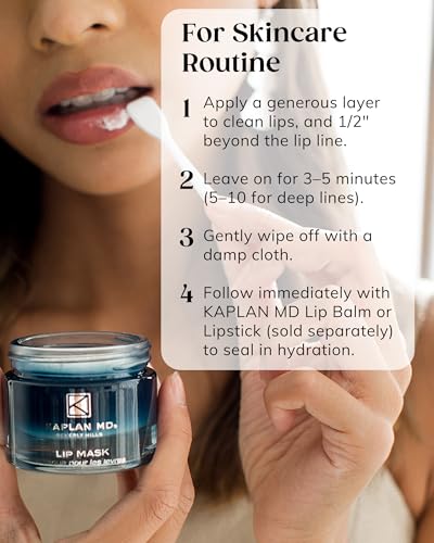 KAPLAN MD Perfect Pout Lip Mask, Volumizing Treatment + Exfoliation, 1.0 oz