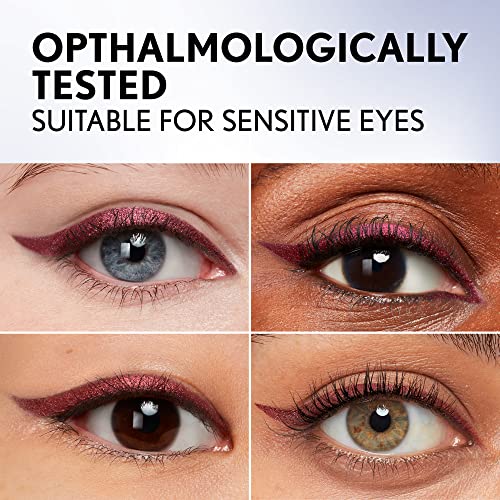 COVERGIRL Perfect Point Plus Ink Gel Eye Pencil, Pigmented, Long-Wearing, Vegan Formula, Dazzling Burgundy 295, 0.01oz