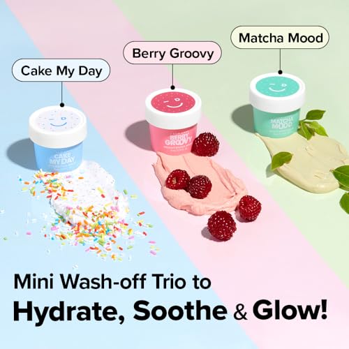 I DEW CARE Wash Off Face Mask Skincare Gift Set - Mini Scoops | Facial Masks, Matcha, Korean Skincare, Pore Cleansing Mas...