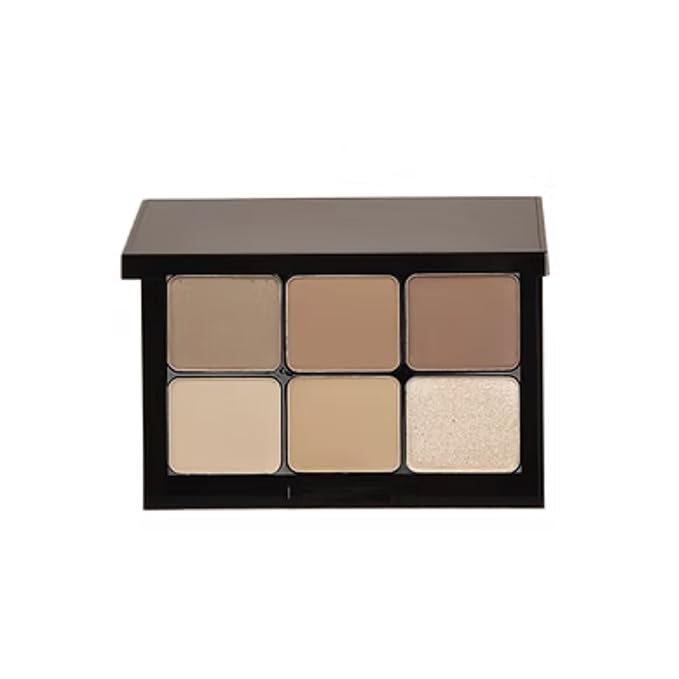 Eyeshadow Palette – 6 Highly Pigmented, Crease-Proof Matte & Shimmer Shades – Long-Lasting, Blendable & Buildable Pigments...