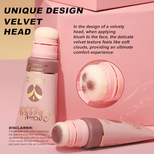 YOUNG VISION Matte Liquid Blush Wand - Velvety Cheek Tint | Long-Lasting Rubor Liquido Matte | Blendable & Buildable | Maq...