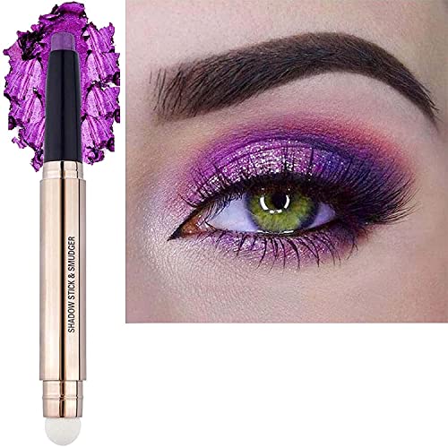 SAUBZEAN Purple Eyeshadow Stick Makeup, Highlighter Matte Cream Eye Shadow Pencil, Waterproof Hypoallergenic Long Lasting ...