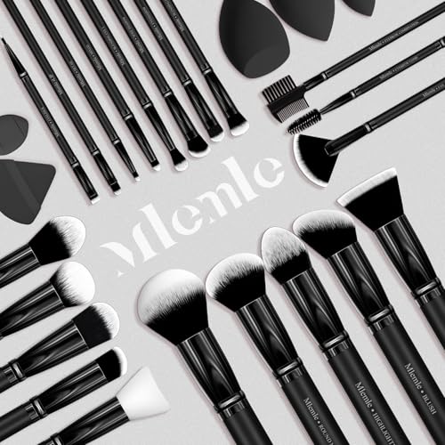 Makeup Brushes Set, Mlemle Professional 26 Pcs Makeup Kit, Include Powder Foundation Concealers Blush Eye shadows Eyebrow ...