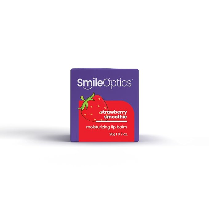 SmileOptics Strawberry Smoothie Lip Balm - Premium Lip Care Solution - Hydrating & Moisturizing Lip Balm for Soft, Smooth ...