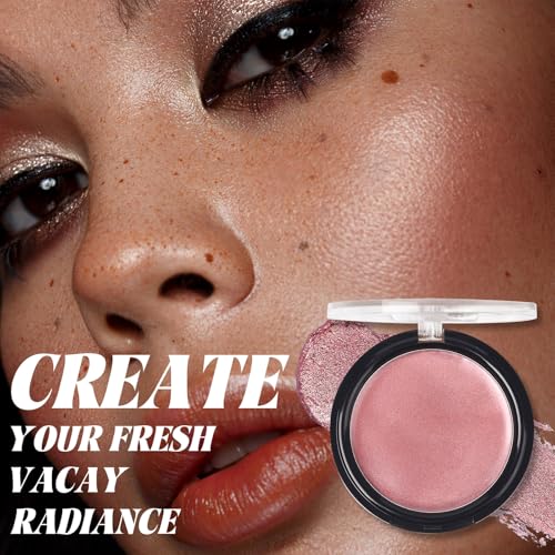 UCANBE Cream Bronzer for Face & Body, Natural Rose Gold Sun-Kissed Glow Blusher, Buildable Luminous for Long Lasting Rosy ...