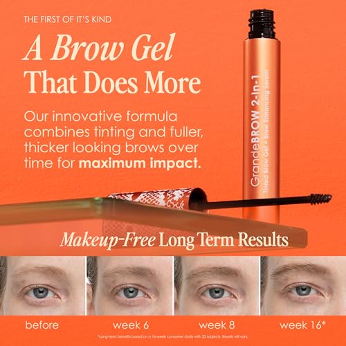 Grande Cosmetics GrandeBROW 2-in-1 Tinted Brow Gel + Brow Enhancing Serum