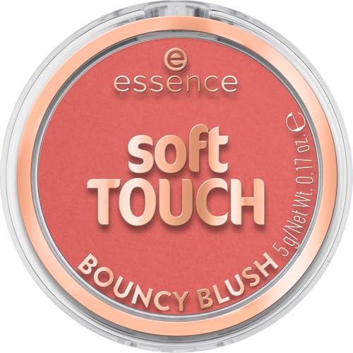essence | Soft Touch Bouncy Blush | Lightweight, Buildable Cream to Powder Blush | Long-Lasting Natural Flush | Vegan & Cr...
