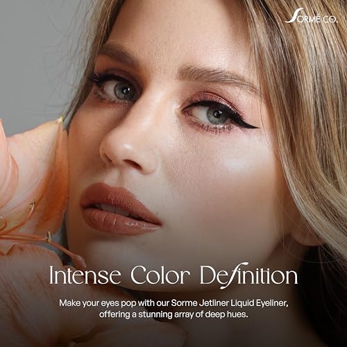 SORMÉ Jetliner Liquid Eyeliner - Fast Dry, No Smearing, Smudge Proof Eyeliner - Smooth & Stable Control Black Eye Liner - ...