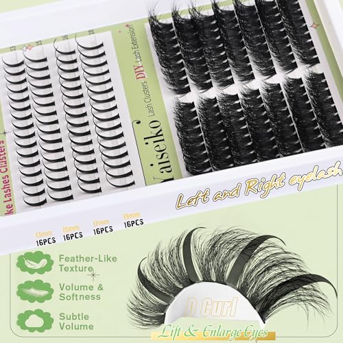 Lash Clusters with Spike Manga Lash Clusters Kit Spiky Lash Extension Individual Lashes Cluster Eyelash Extensions Left an...
