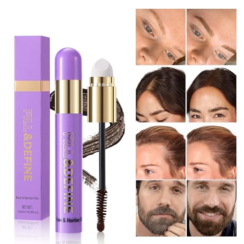 JUAAZIN 3 In 1 Hair Color Concealer Stick - Temporary Gray Hair Cover Up, Root Touch Up Hair Mascara with Precision Applic...