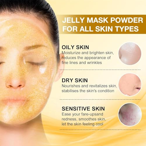 Angeland Jelly Mask for Facials Professional, Hydrating & Moisturizing Peel-Off Natural Gel Face Mask SkinCare, Profession...