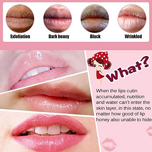 Felico Lip Mask, 30PCS Collagen Crystal Pink Care Gel Pads, Moisturizing Anti-Wrinkle Anti-Aging Firm Hydrate Lips, Remove...