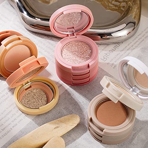 Erinde 4 Colors Eyeshadow Palette, Matte Shimmer Quartet, High Pigmented, Long Lasting, Ultra-Blendable, Rich Colors with ...