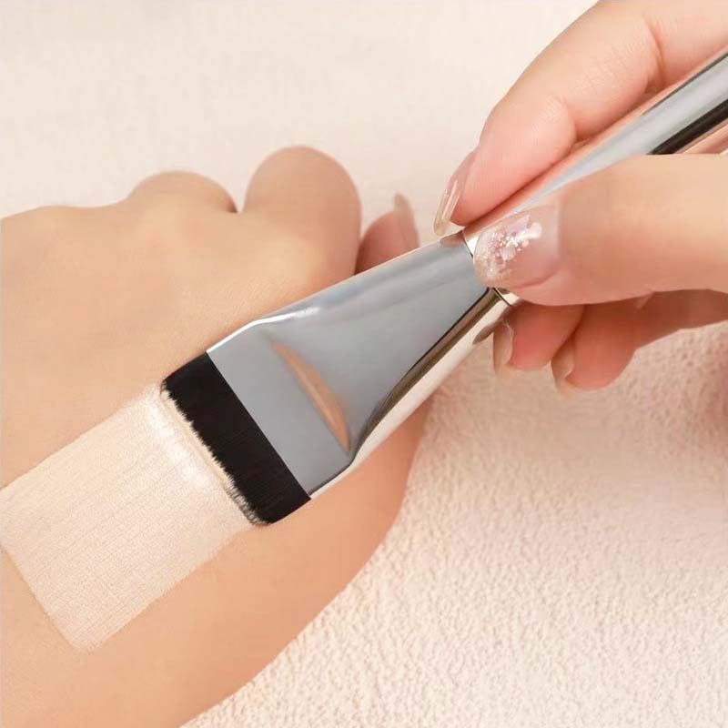 COSHINE 2pcs Super Thin Blade Foundation Makeup Brush Thick Square Flat Flawless Foundation Makeup Brush, Soft Synthetic B...