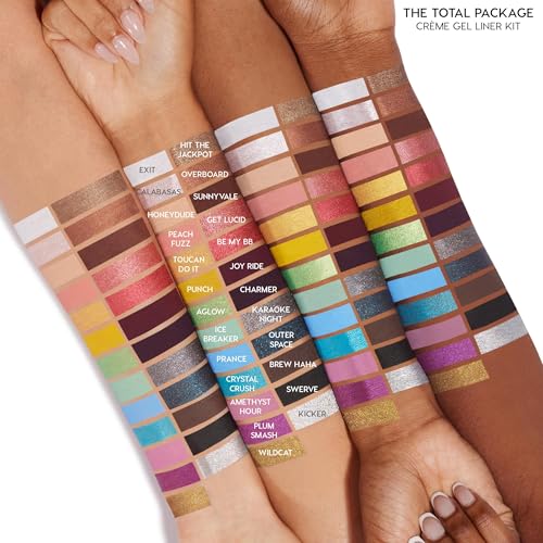 ColourPop Crème Gel Waterproof Eyeliner - 18HR Wear, Ultra-Pigmented Eyeliner Pencil with Matte & Metallic Finishes - Smud...