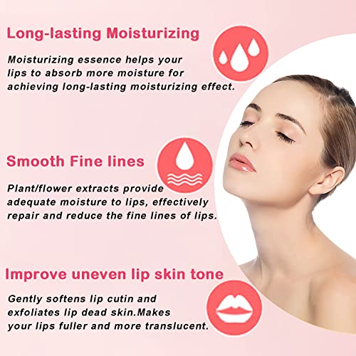 Permotary 30 PCS Moisturizing Collagen Lip Mask Crystal Mouth Care Pads Mask for Moisturizing & Reducing Chapped, Smoothin...