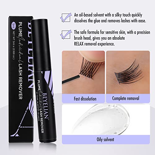 Lash Remover, Cluster Lash Glue Remover Eyelash Remover for Cluster Lashes Lash Adhesive Remover Glue Remover Mascara Wand...