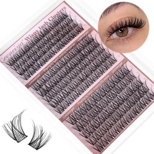 Medium Lash Clusters Short Wispy C Curl Eyelash Clusters 12-16MM Individual Eyelashes Natural Cluster Eyelash Extensions N...