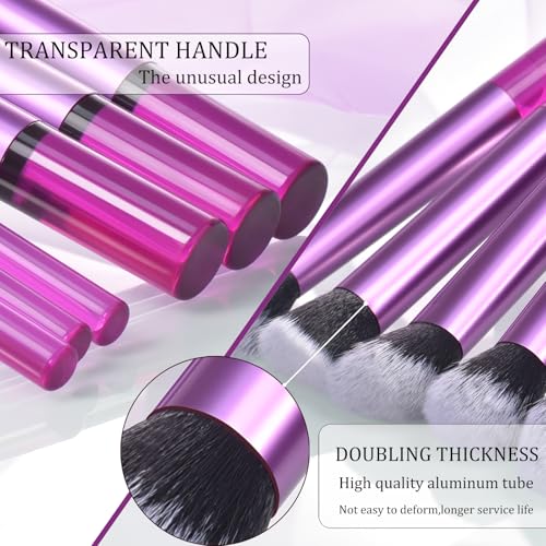111 Makeup Brushes Set 22 Pcs Makeup Kit With Case Premium Soft Synthetic Hair Foundation Brush Concealer Brush Eyeshadow ...