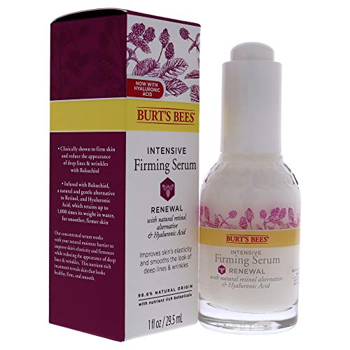 Burt's Bees Renewal Intensive Firming Serum with Bakuchiol Natural Retinol Alternative – 1 ounce (Packaging May Vary)