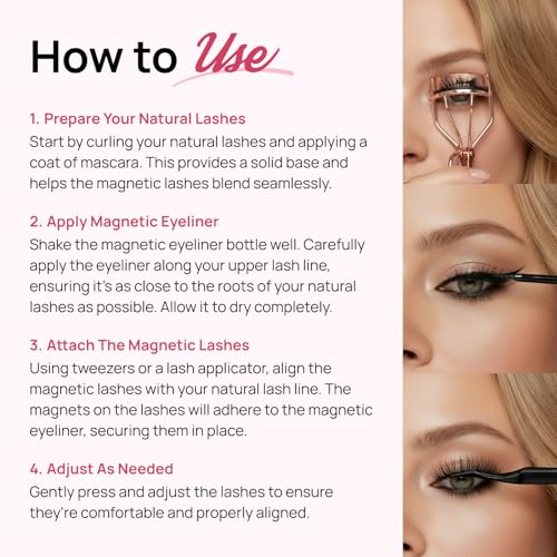 Full Out Glam Liquid Liner Magnetic Eyeliner, Ultra Strong All-Day Hold for Magnetic Eyelashes, Water and Sweat Proof, Eas...