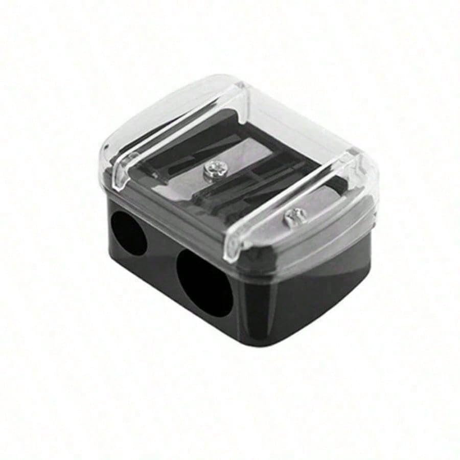1 Pack, Double-Hole Precision Makeup Pen Sharpener, Suitable for Eyebrow Pencil, Lip Liner, Eyeliner