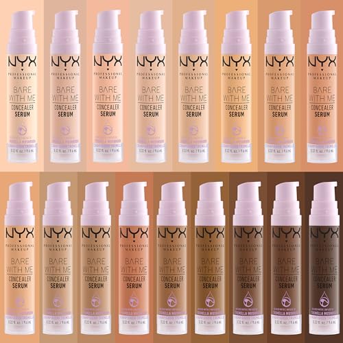 NYX PROFESSIONAL MAKEUP Bare With Me Concealer Serum, Concealer Makeup For Up To 24Hr Hydration - Beige