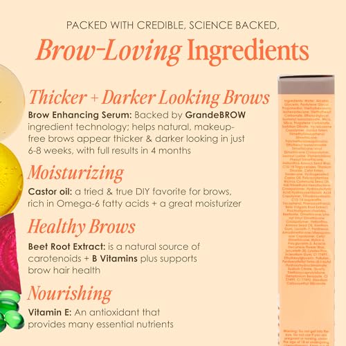 Grande Cosmetics GrandeBROW 2-in-1 Tinted Brow Gel + Brow Enhancing Serum