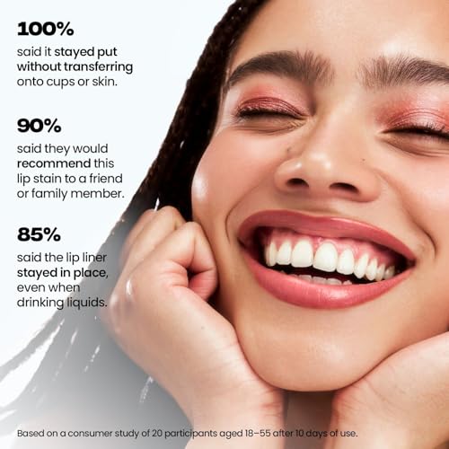 Sacheu Lip Liner STAY-N Peel Off Lip Stain — Long Lasting Waterproof Lip Tint with Hyaluronic Acid & Vitamin E — Transfer ...