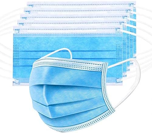 100 Pack Medical Disposable Face Masks for Protection, 3 Layers Safety Face Masks For Adults Daily Use